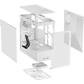 Foto 5 | Gabinete Gamer Hyte Y40 Atx Media Torre 2 Fan Cristal Templado Usb-c Blanco Nieve Cs-hyte-y40-ww