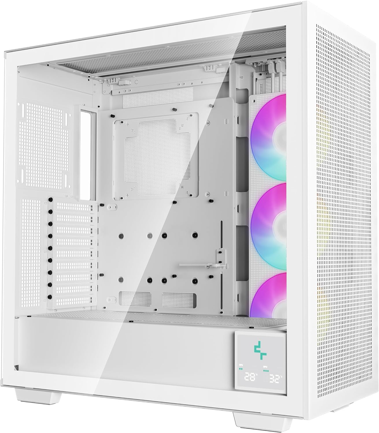 Foto 3 pulgar | Gabinete Modular Deepcool Morpheus E-atx Cristal Templado Blanco