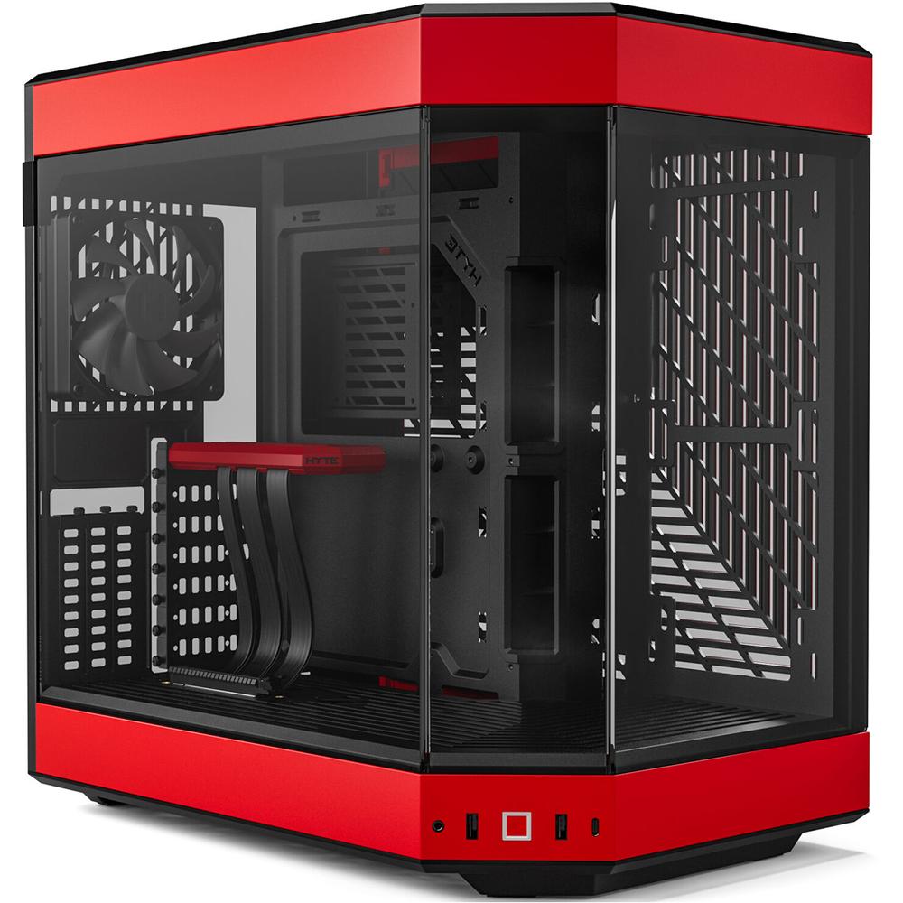 Foto 2 pulgar | Gabinete Gamer Hyte Y60 E-atx Media Torre 3 Fan Cristal Templado Usb-c Rojo Cs-hyte-y60-br