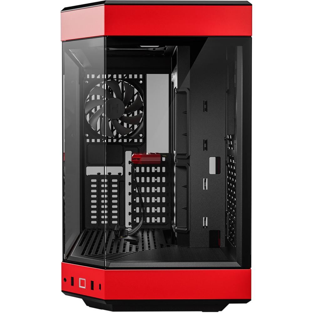 Foto 3 pulgar | Gabinete Gamer Hyte Y60 E-atx Media Torre 3 Fan Cristal Templado Usb-c Rojo Cs-hyte-y60-br