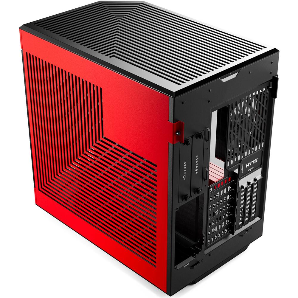 Foto 4 pulgar | Gabinete Gamer Hyte Y60 E-atx Media Torre 3 Fan Cristal Templado Usb-c Rojo Cs-hyte-y60-br