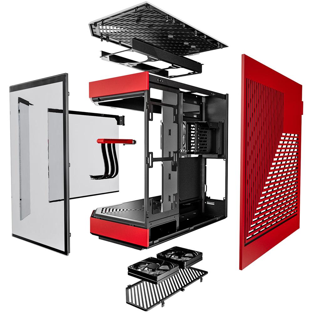 Foto 6 pulgar | Gabinete Gamer Hyte Y60 E-atx Media Torre 3 Fan Cristal Templado Usb-c Rojo Cs-hyte-y60-br