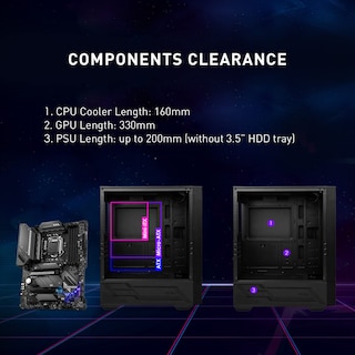 Foto 5 | Funda para PC Msi Mag Forge 112r con 4 Ventiladores Argb de 120 mm - Venta Internacional