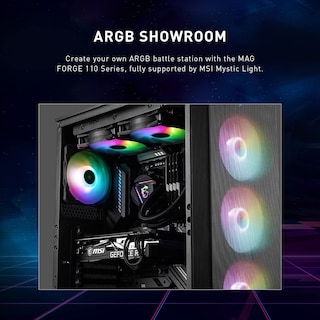 Foto 7 | Funda para PC Msi Mag Forge 112r con 4 Ventiladores Argb de 120 mm - Venta Internacional