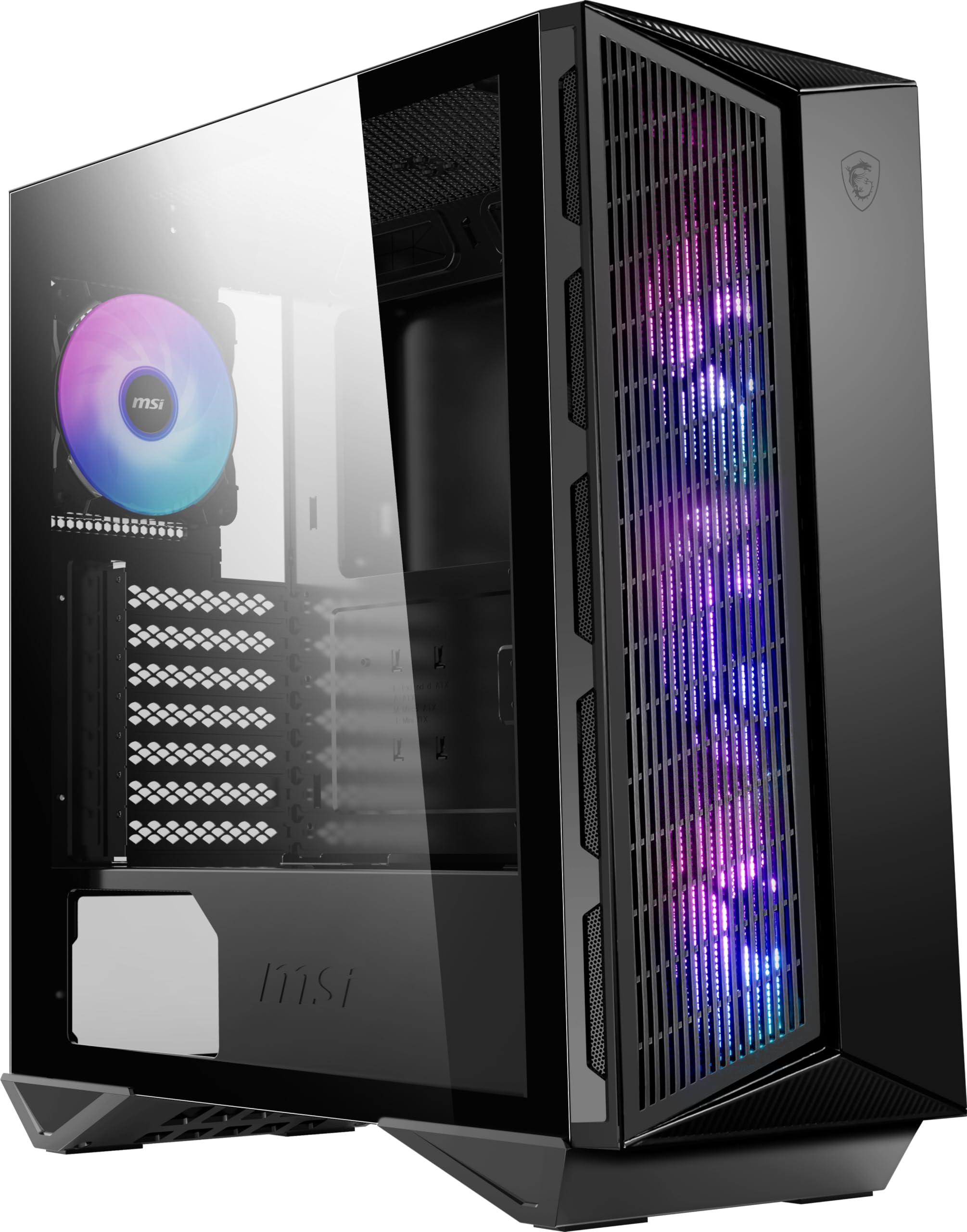 Foto 2 pulgar | Funda para Pc Msi Mpg Gungnir 111r Mid Tower Negra con 4 Ventiladores - Venta Internacional