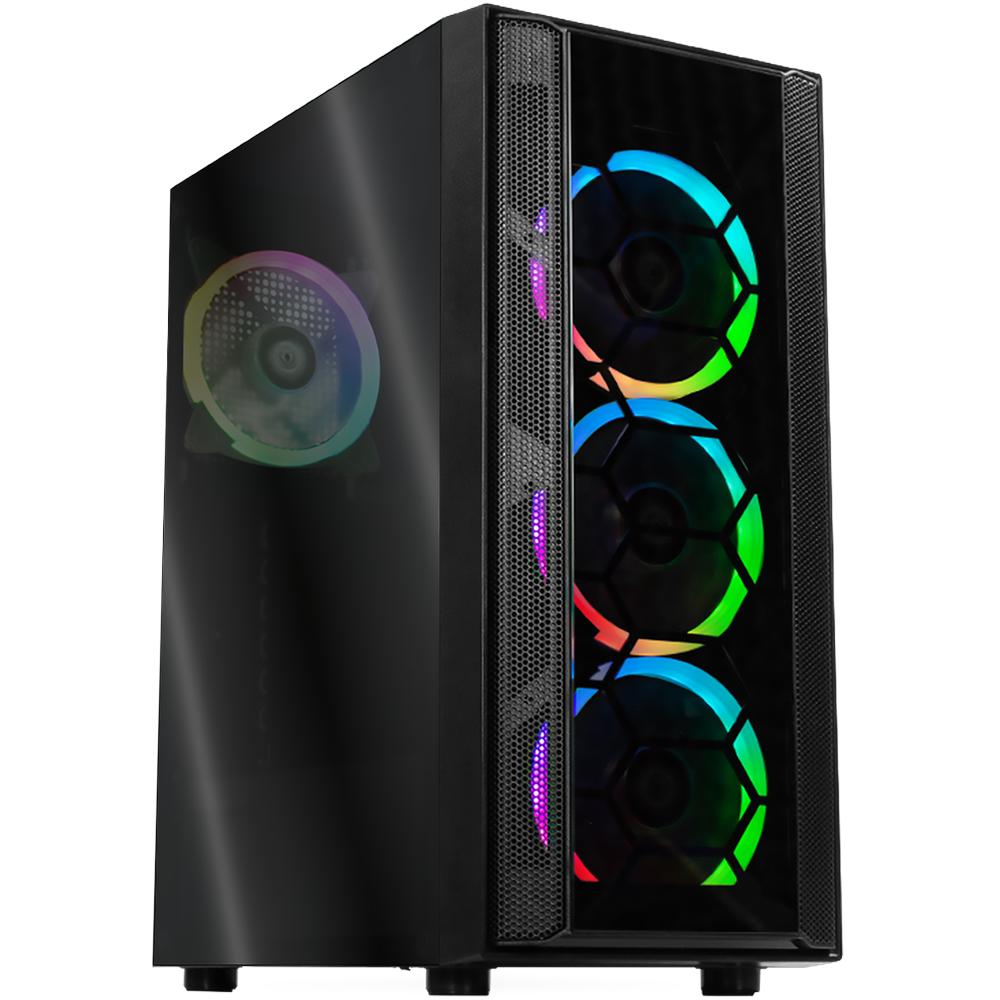 Gabinete Gamer Xtreme Pc Gaming Kronos Gbxt6000bk Atx/micro Atx/itx 600w Fan 4x120m Negro