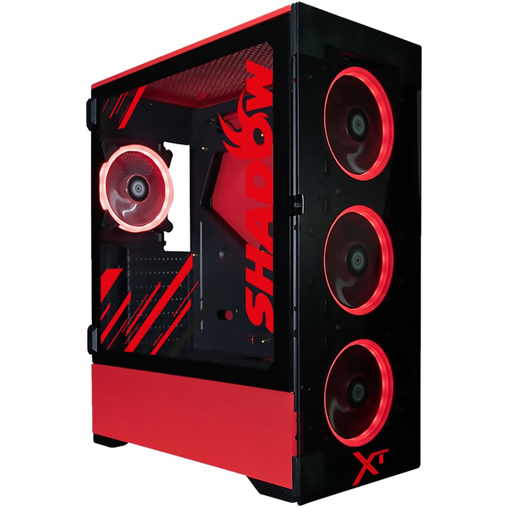 Foto 2 pulgar | Gabinete Gamer Xtreme Pc Gaming Shadow Edition E-ATX/ATX/ITX con 4 Ventiladores ARGB y Cristal Templado