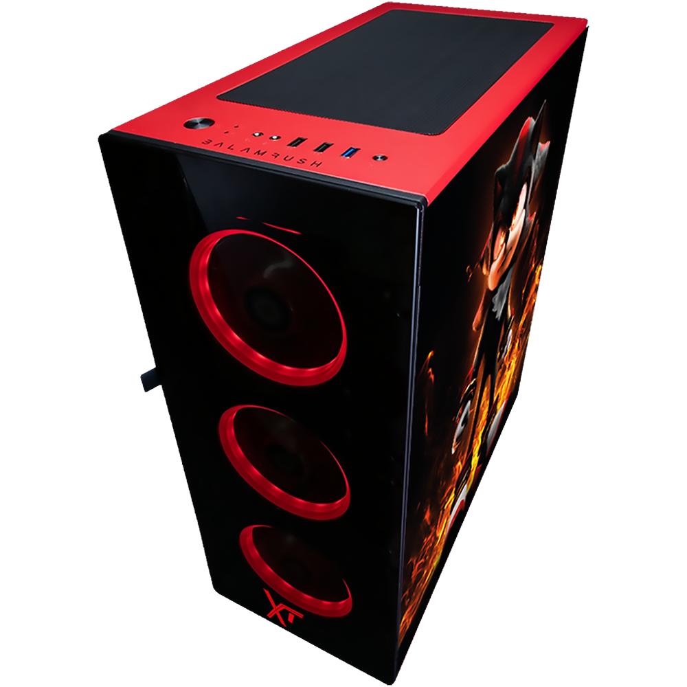 Foto 4 pulgar | Gabinete Gamer Xtreme Pc Gaming Shadow Edition E-ATX/ATX/ITX con 4 Ventiladores ARGB y Cristal Templado