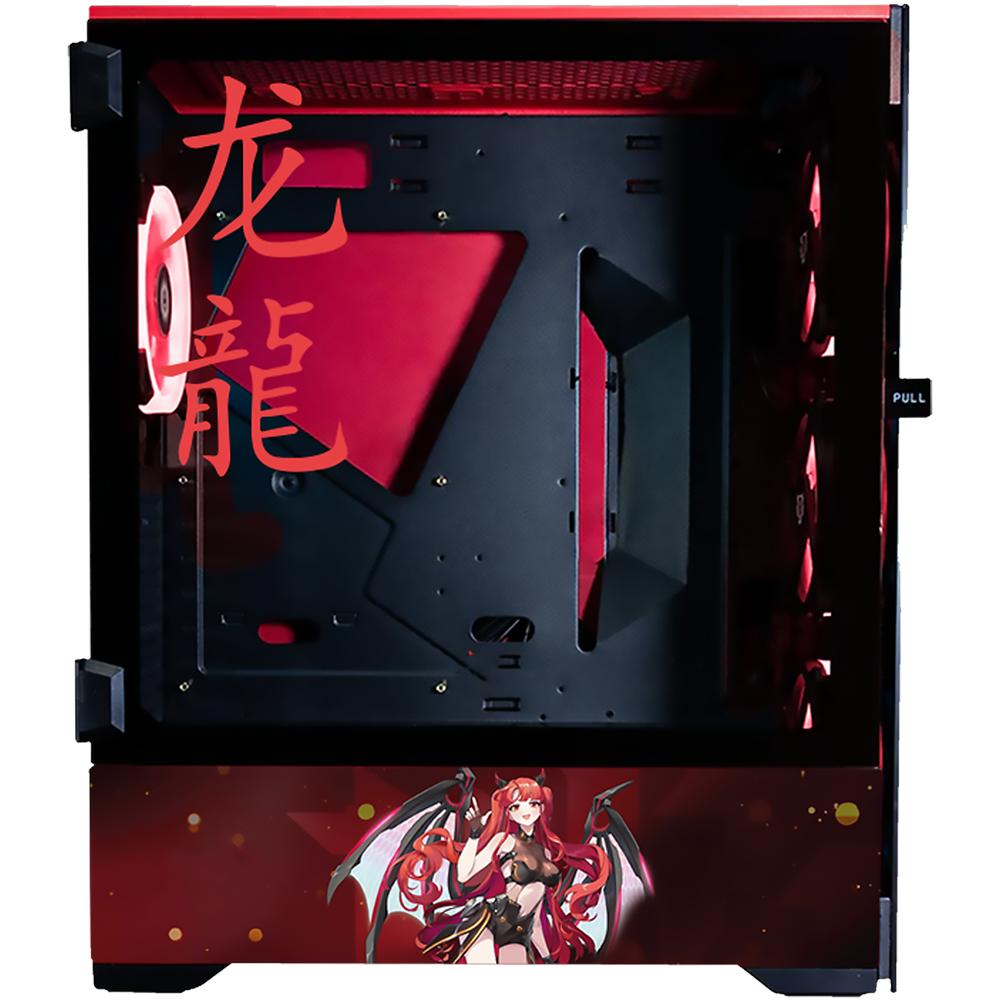 Foto 6 pulgar | Gabinete Gamer Xtreme Pc Gaming Scarlet Dragon Edition con iluminación ARGB y capacidad E-ATX