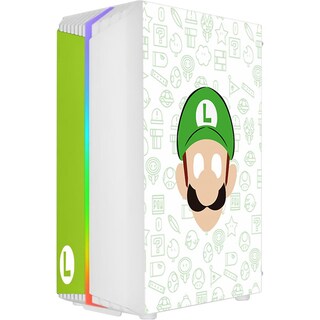 Foto 3 | Gabinete Gamer Xtreme Pc Gaming Luigi Edition Cxtlubign Media Torre Atx/micro Atx/itx Fan 1x120mm Cristal Templado R