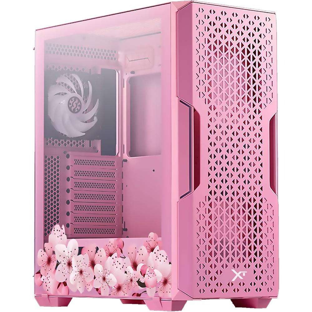 Foto 2 pulgar | Gabinete Gamer Xtreme Pc Gaming Sakura Pink Edition Media Torre Atx/micro Atx/itx Fan 2x120mm