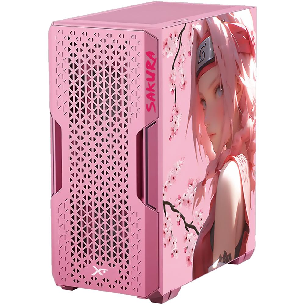 Foto 4 pulgar | Gabinete Gamer Xtreme Pc Gaming Sakura Pink Edition Media Torre Atx/micro Atx/itx Fan 2x120mm