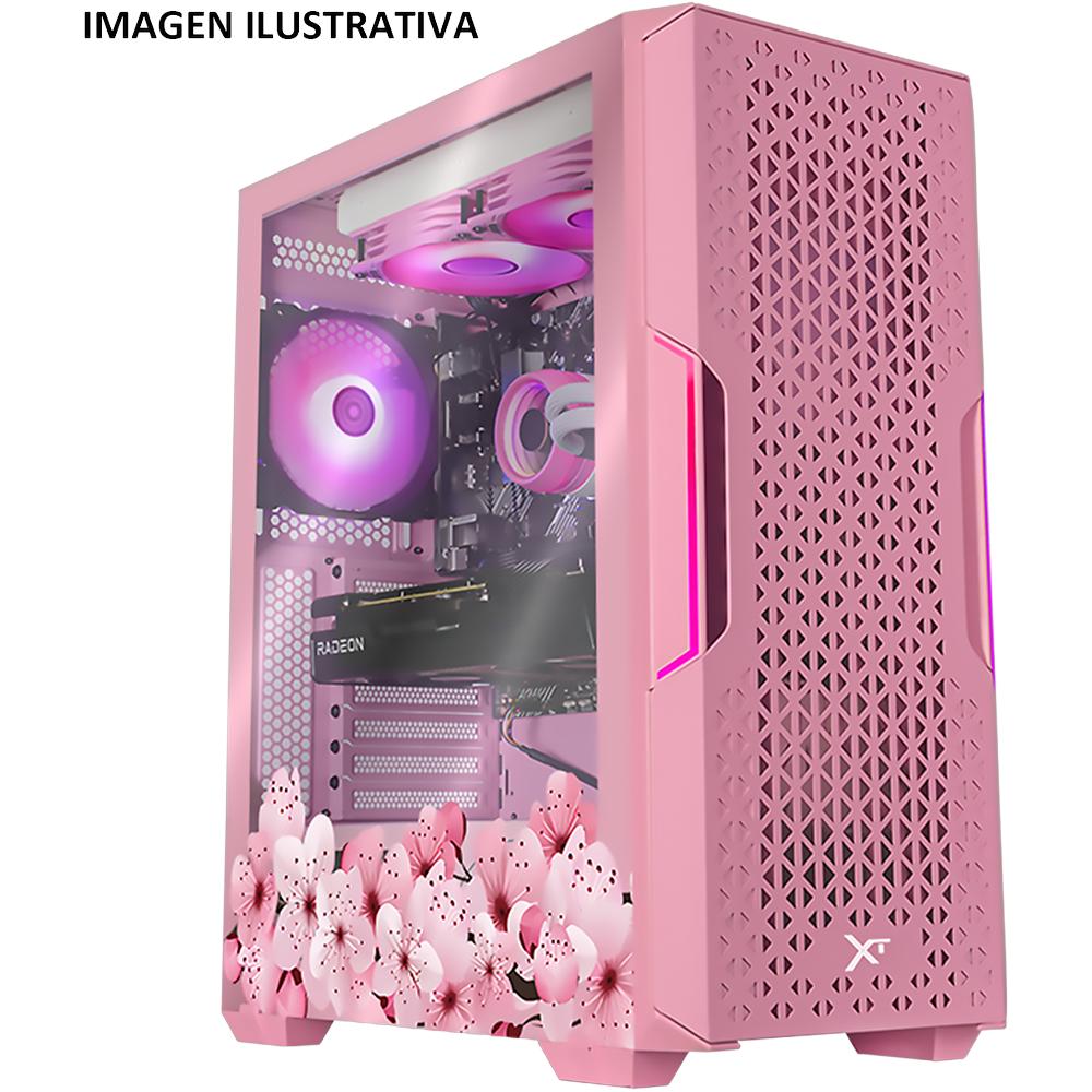 Foto 5 pulgar | Gabinete Gamer Xtreme Pc Gaming Sakura Pink Edition Media Torre Atx/micro Atx/itx Fan 2x120mm
