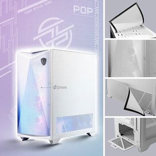 Foto 3 | Gabinetes MSI MPG Gungnir 300r Airflow Blanca con 4 Ventiladores ARGB de 120 mm - Venta Internacional