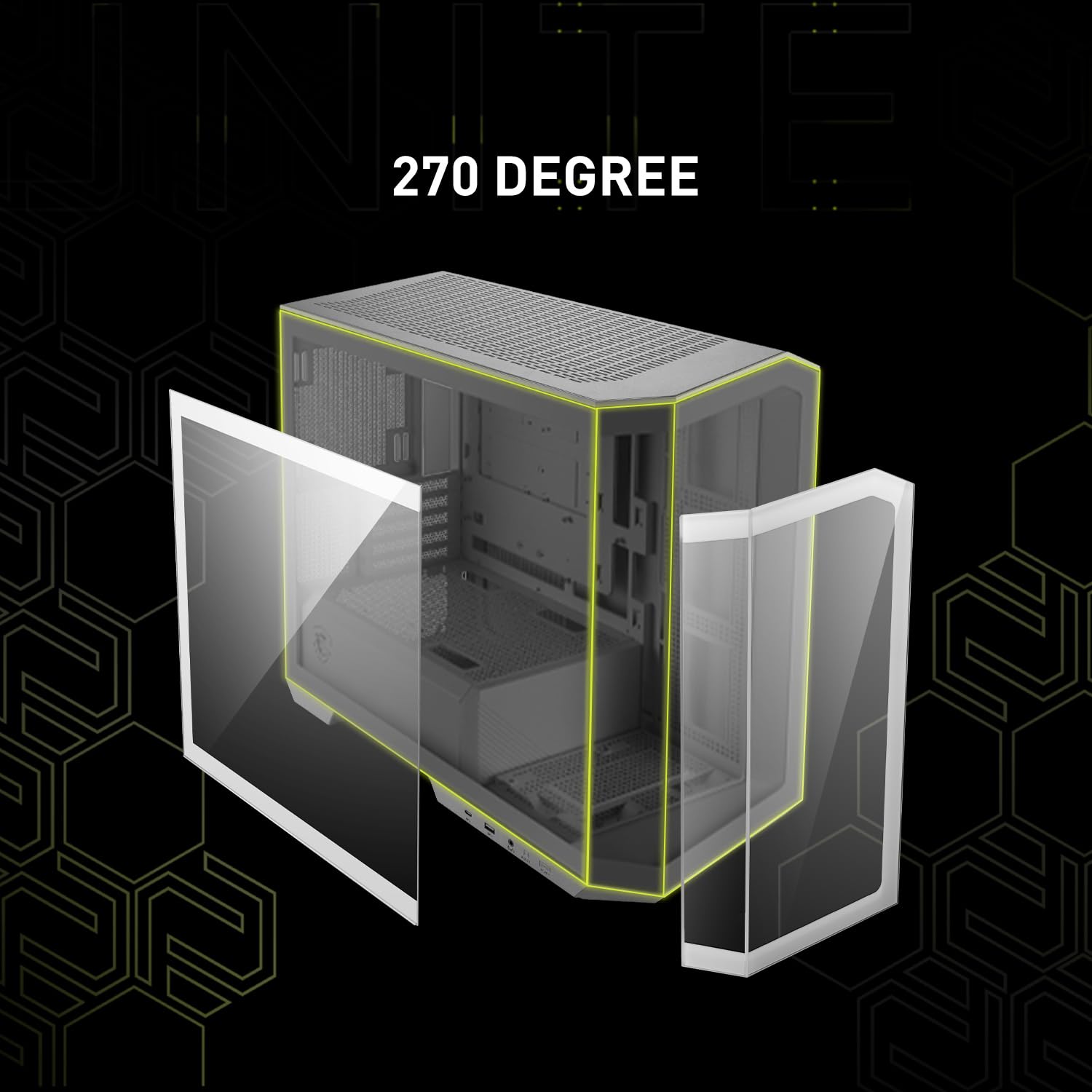 Foto 3 pulgar | Funda para PC MSI Mag Pano M100r Pz Blanca Micro-ATX con 4 Ventiladores ARGB - Venta Internacional