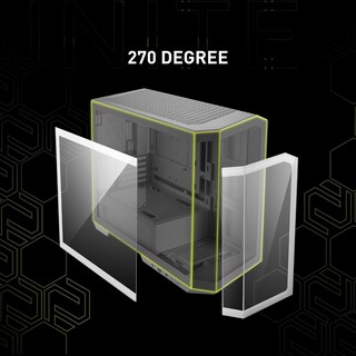 Foto 2 | Funda para PC MSI Mag Pano M100r Pz Blanca Micro-ATX con 4 Ventiladores ARGB - Venta Internacional