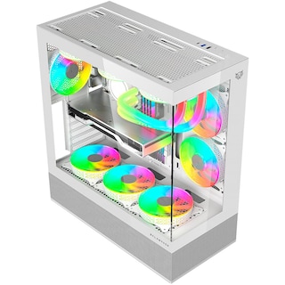 Foto 2 | Gabinete Gamer Balam Rush Tank Super 9200 Tb Atx Media Torre 3 Fan Argb Cristal Templado Sin Bordes