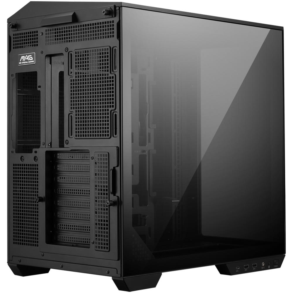 Foto 6 pulgar | Gabinete Gamer Msi Mag Pano 100l Pz Atx Media Torre Cristal Templado Usb-c Negro