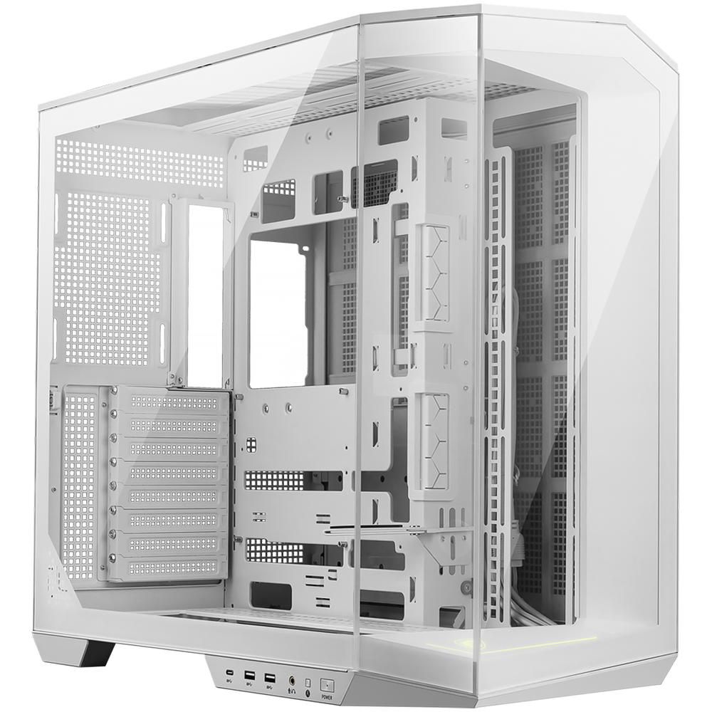 Foto 2 pulgar | Gabinete Gamer Msi Mag Pano 100l Pz White Atx Media Torre Cristal Templado Usb-c Blanco