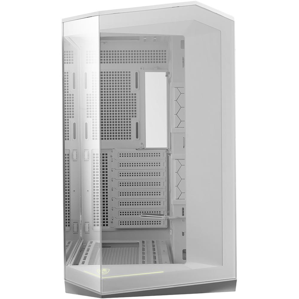 Foto 3 pulgar | Gabinete Gamer Msi Mag Pano 100l Pz White Atx Media Torre Cristal Templado Usb-c Blanco