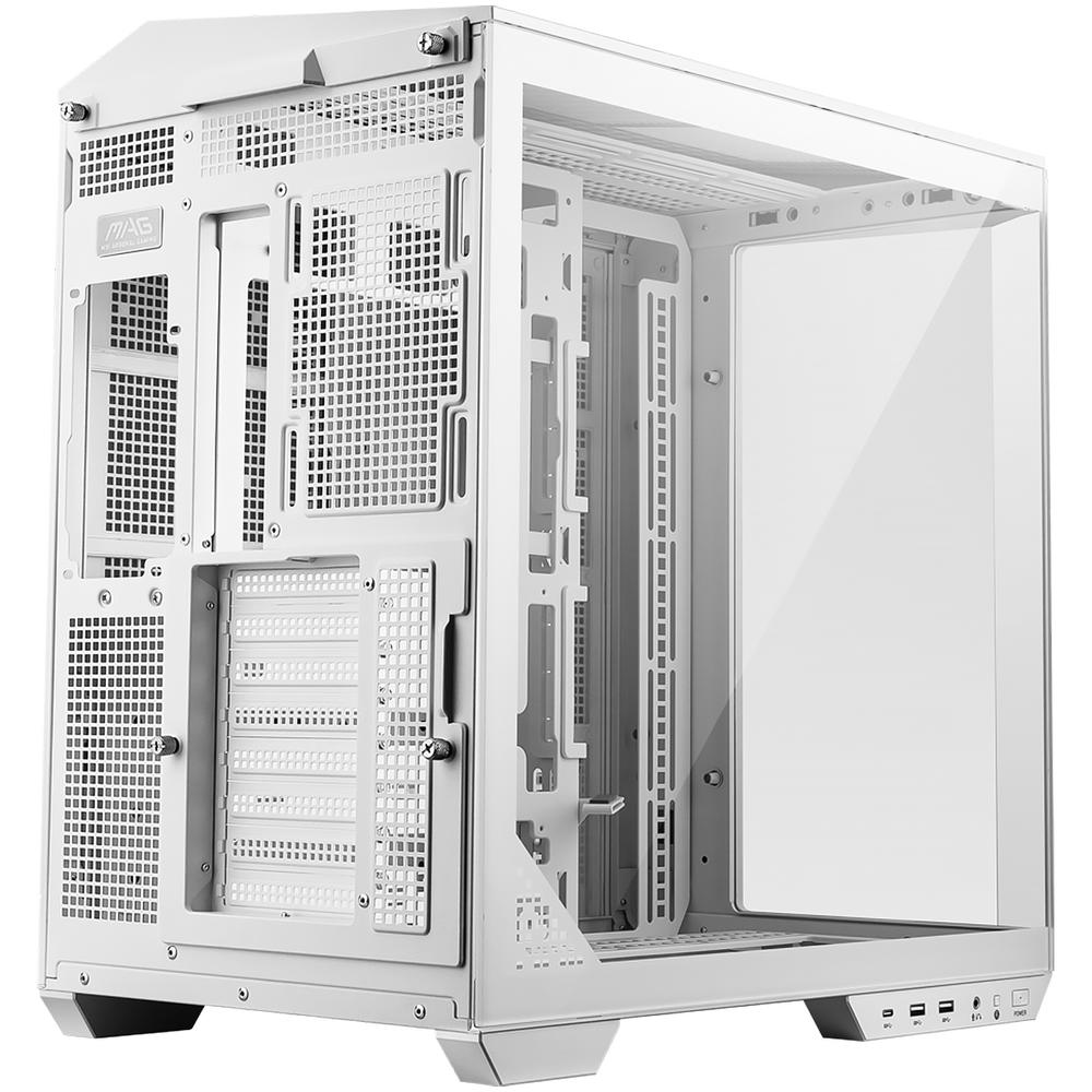 Foto 6 pulgar | Gabinete Gamer Msi Mag Pano 100l Pz White Atx Media Torre Cristal Templado Usb-c Blanco