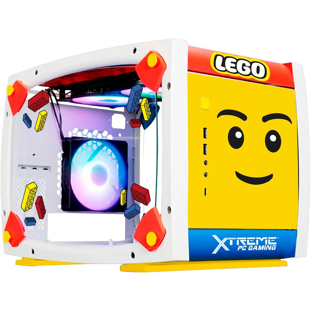 Foto 2 pulgar | Gabinete Gamer Xtreme Pc Gaming Lego Edition Cxtleexwt Mini Itx Fan 3x120mm Usb-c Cristal Templado Rgb Blanco