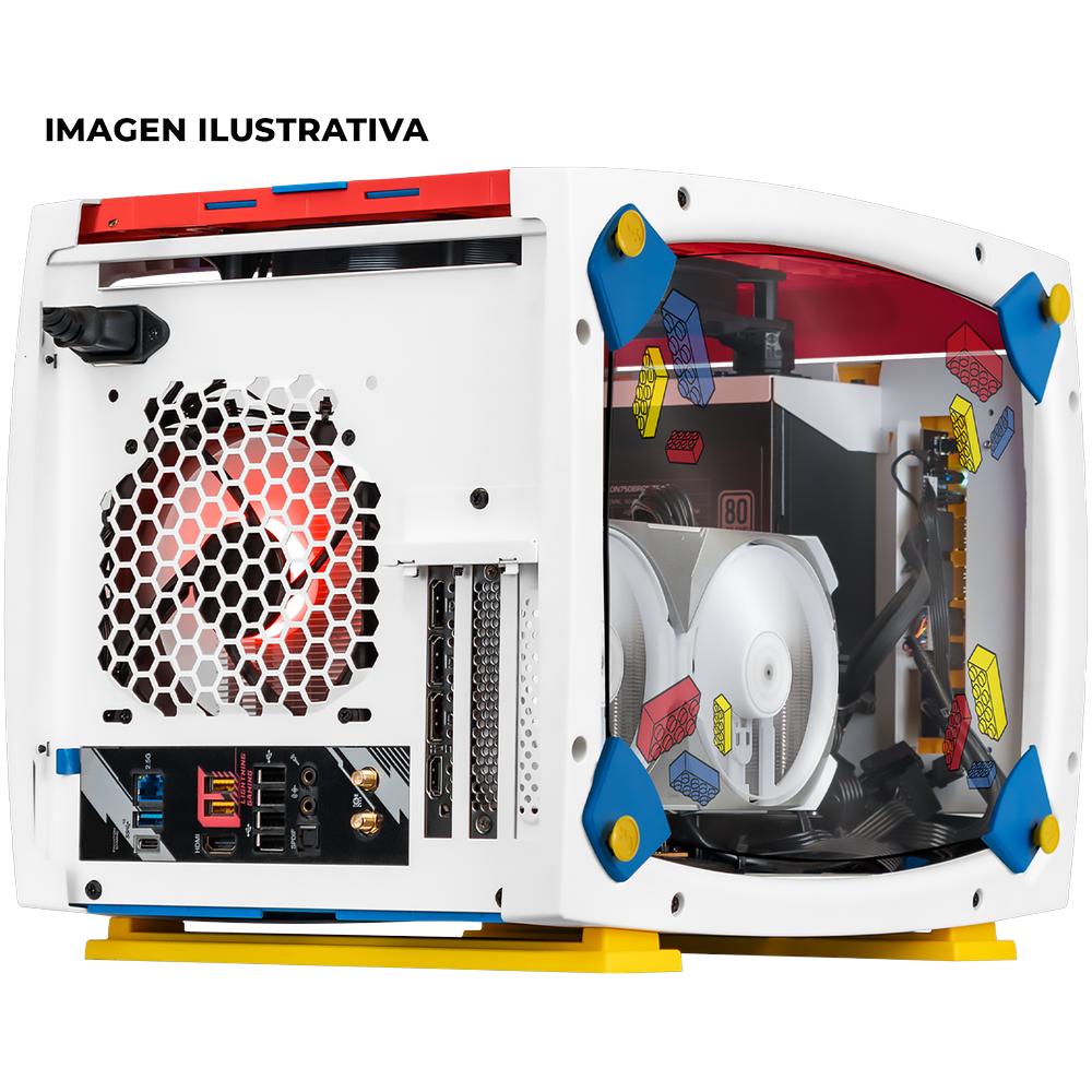 Foto 5 pulgar | Gabinete Gamer Xtreme Pc Gaming Lego Edition Cxtleexwt Mini Itx Fan 3x120mm Usb-c Cristal Templado Rgb Blanco