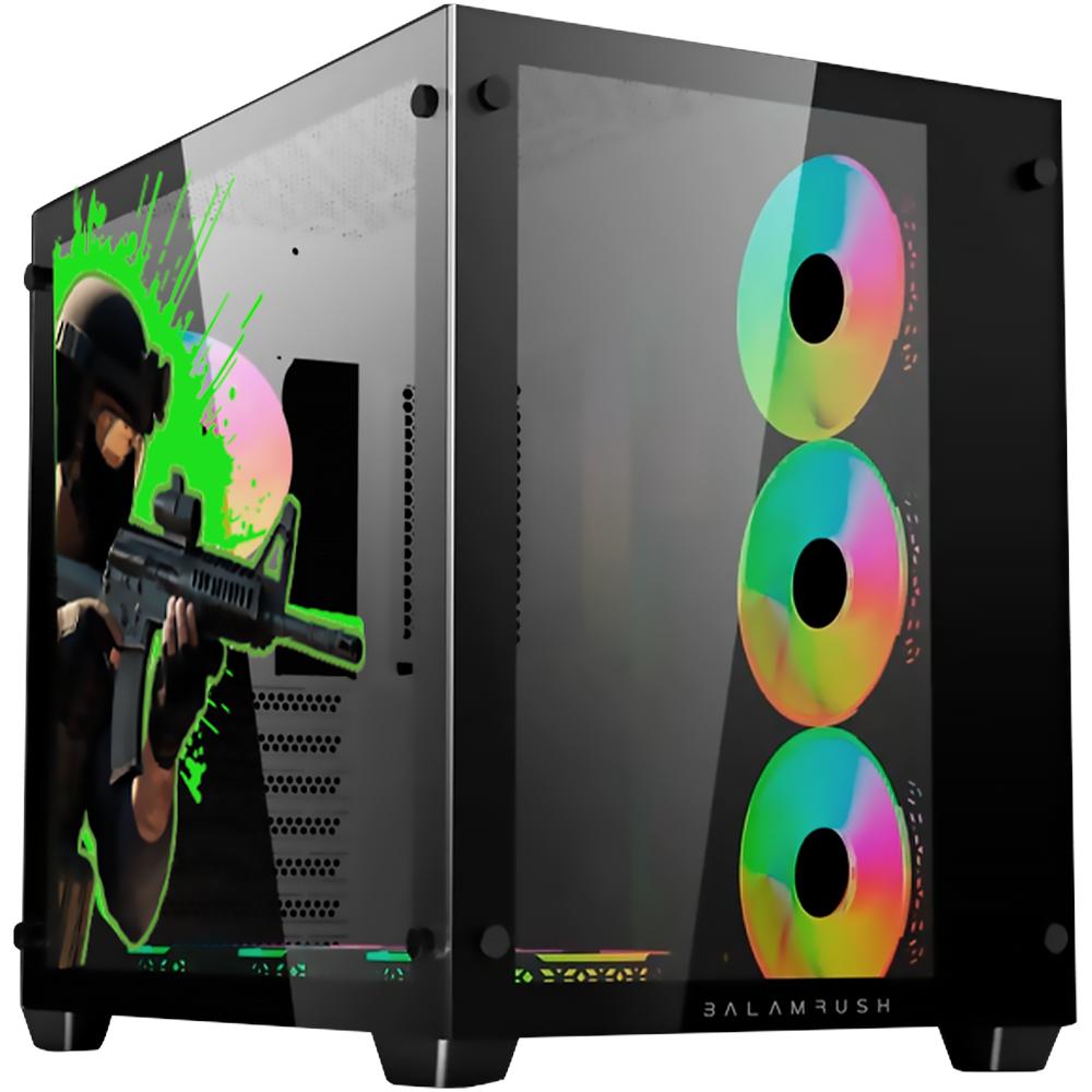 Gabinete Gamer Xtreme Pc Gaming Counter Strike Edition Media Torre Atx/micro Atx/itx Fan 4x120mm Cristal Templado Rgb $1,699