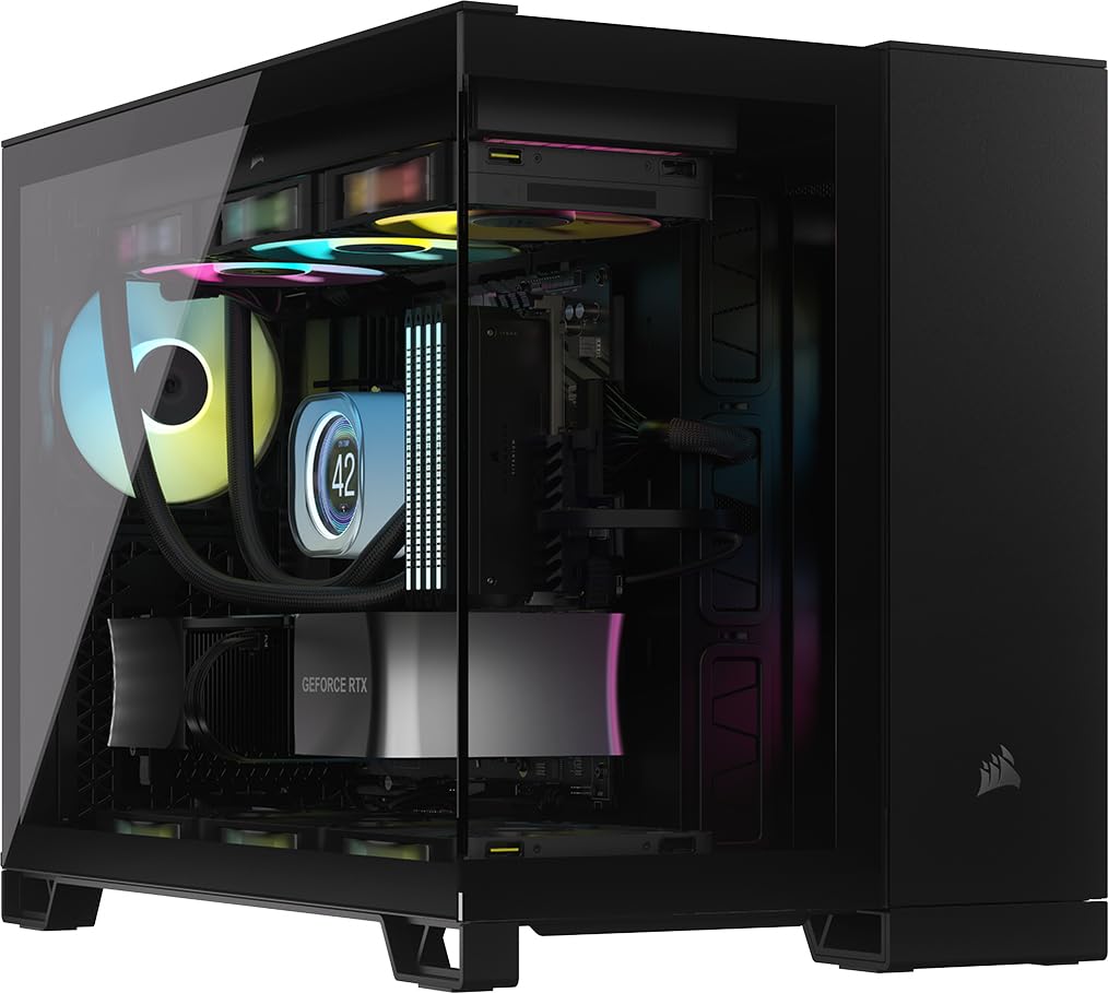 Foto 2 pulgar | Funda Para Pc Corsair Icue Link 2500x Rgb Small-tower Matx Negra - Venta Internacional.