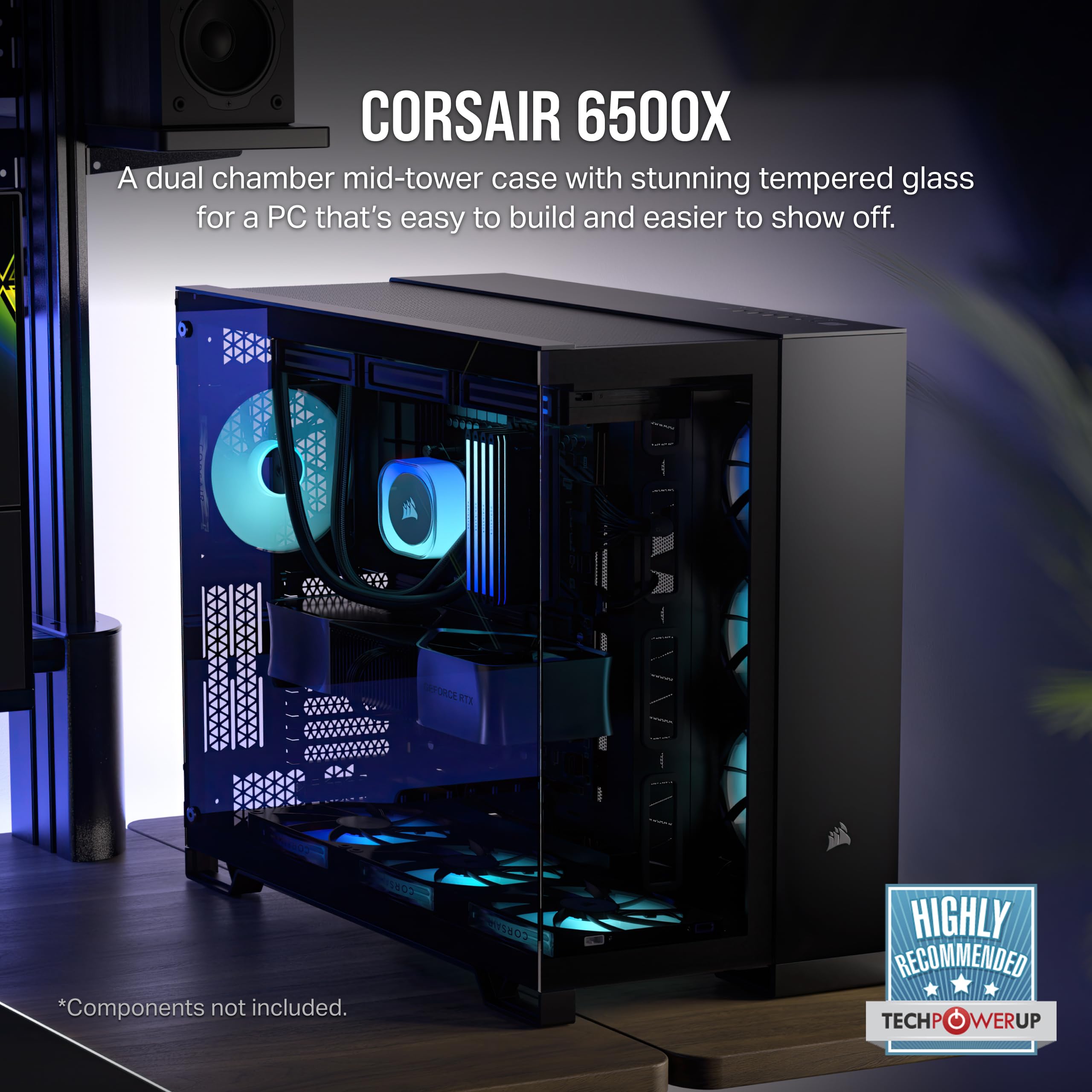 Foto 3 pulgar | Carcasa Para Pc Corsair 6500x Mid-tower Atx De Doble Cámara Negra - Venta Internacional.