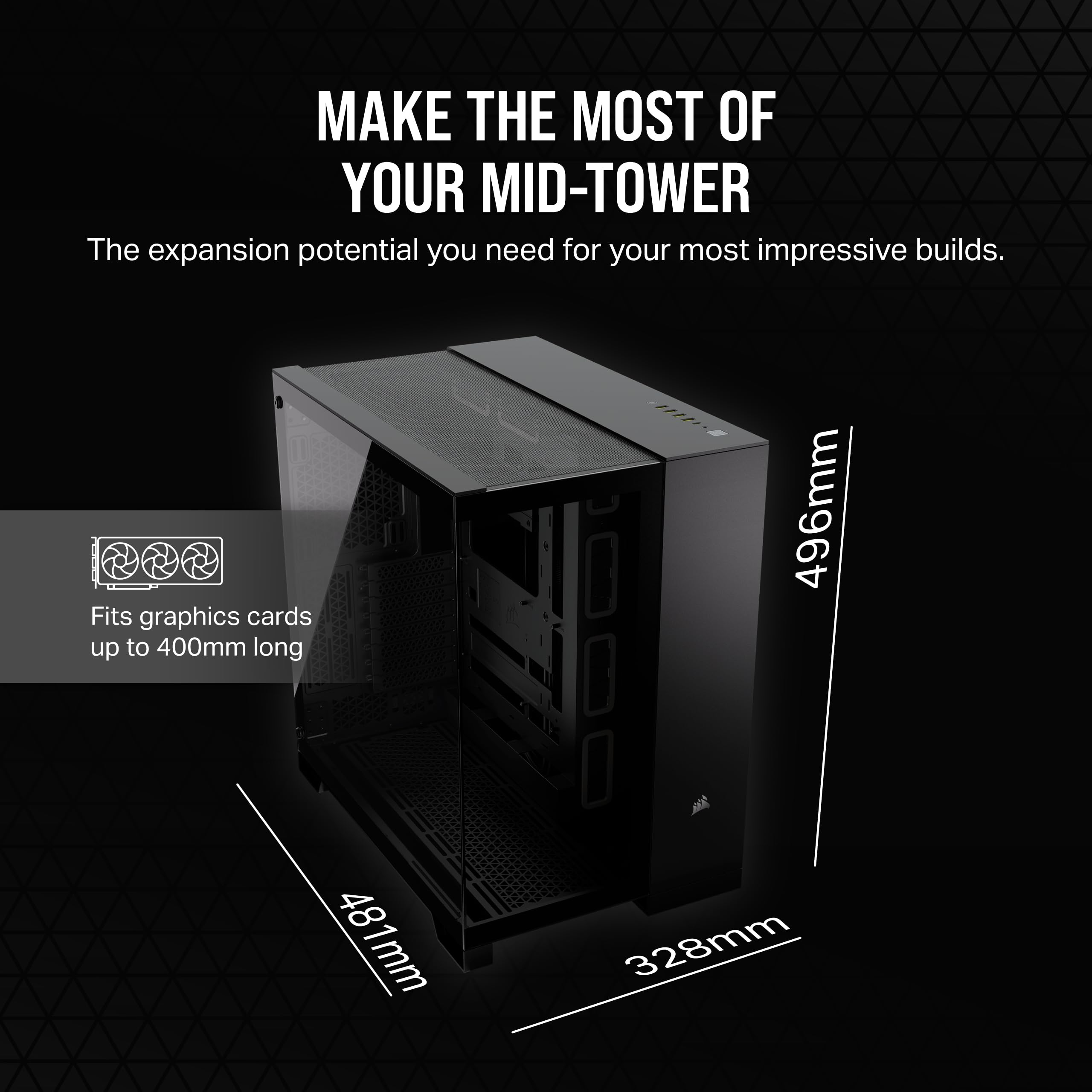 Foto 7 pulgar | Carcasa Para Pc Corsair 6500x Mid-tower Atx De Doble Cámara Negra - Venta Internacional.