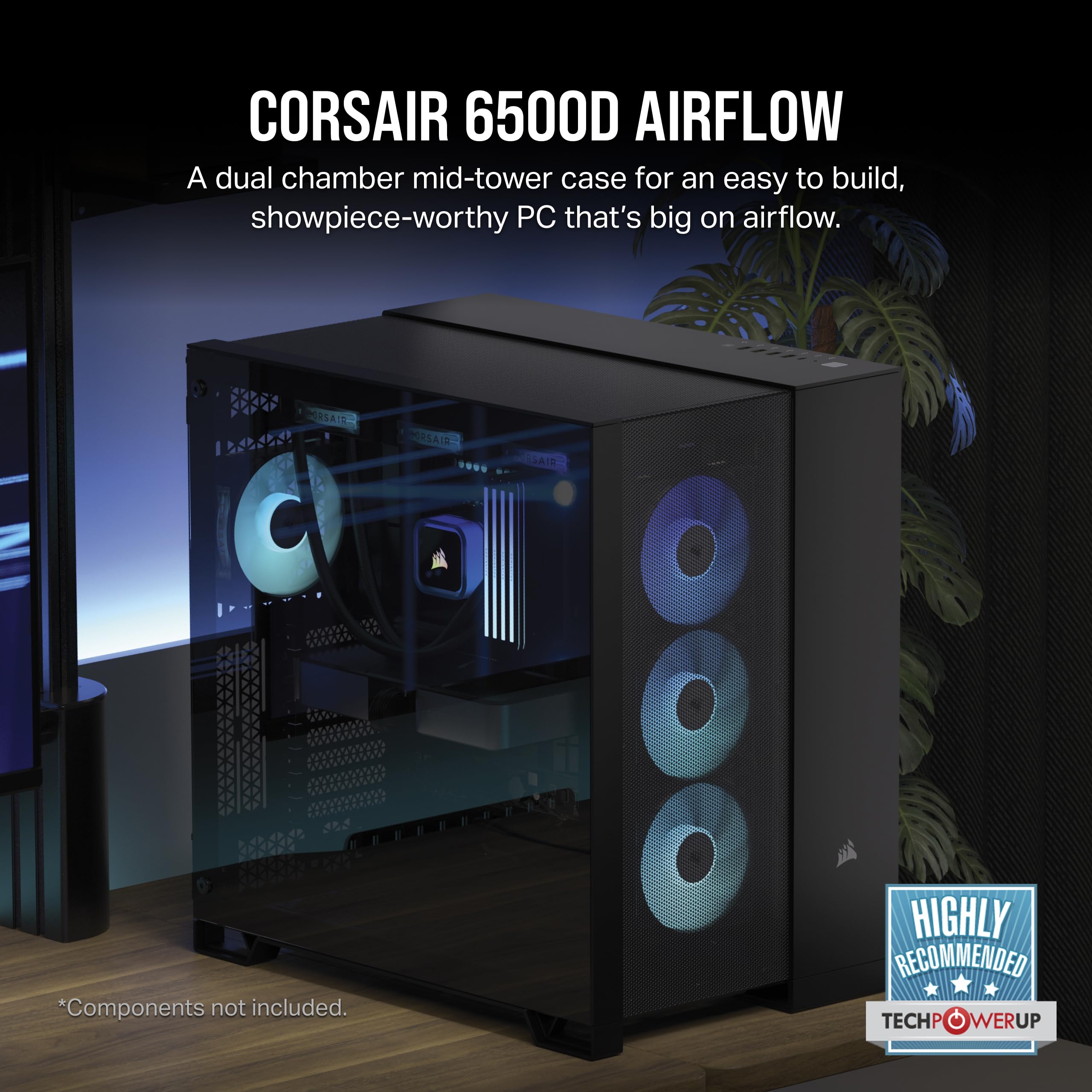 Foto 2 | Carcasa Para Pc Corsair 6500d Airflow Mid-tower Atx De Doble Cámara - Venta Internacional.