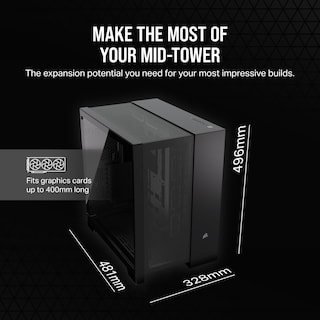 Foto 6 | Carcasa Para Pc Corsair 6500d Airflow Mid-tower Atx De Doble Cámara - Venta Internacional.