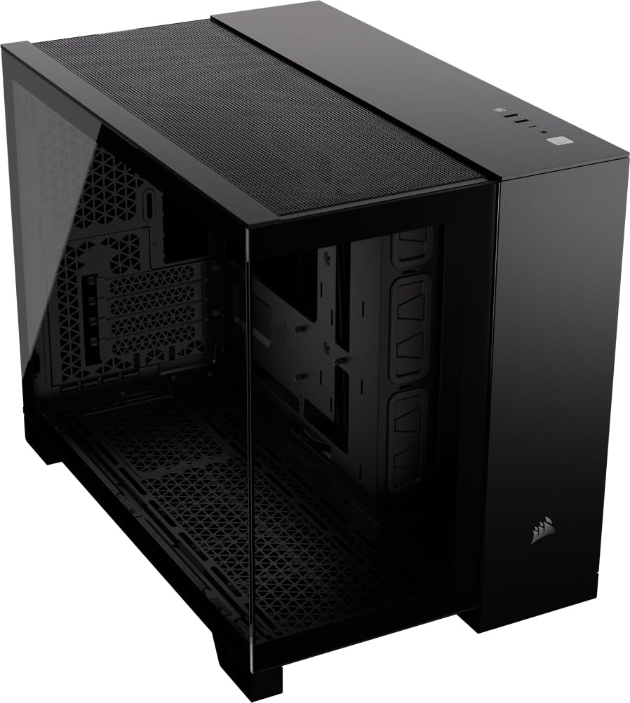 Foto 2 pulgar | Funda Para Pc Corsair 2500x De Torre Pequeña Matx De Doble Cámara Negra - Venta Internacional.