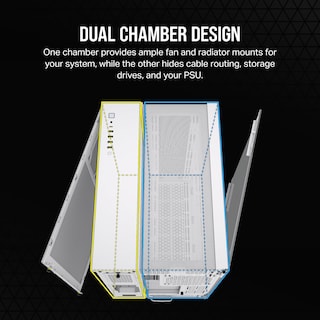 Foto 3 | Funda Para Pc Corsair 6500d Airflow Mid-tower Atx Blanca Sin Ventiladores - Venta Internacional.