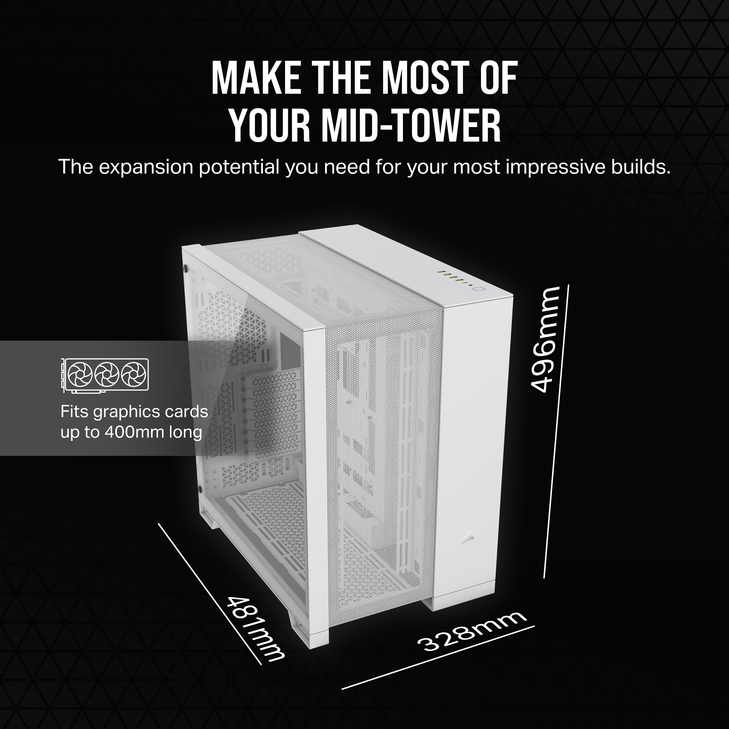 Foto 7 pulgar | Funda Para Pc Corsair 6500d Airflow Mid-tower Atx Blanca Sin Ventiladores - Venta Internacional.