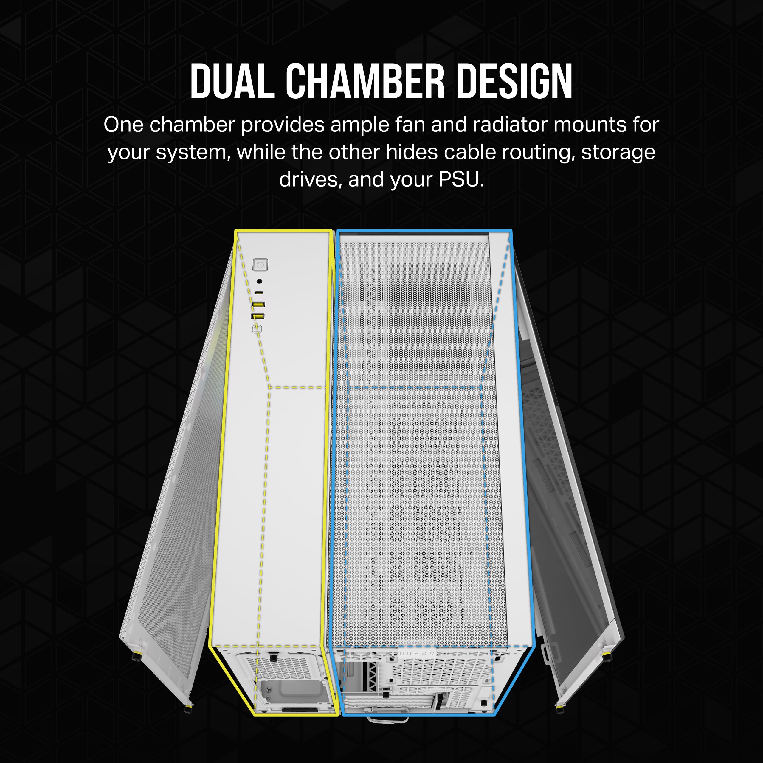 Foto 4 pulgar | Funda Para Pc Corsair Icue Link 2500x Rgb Small-tower Matx White - Venta Internacional.