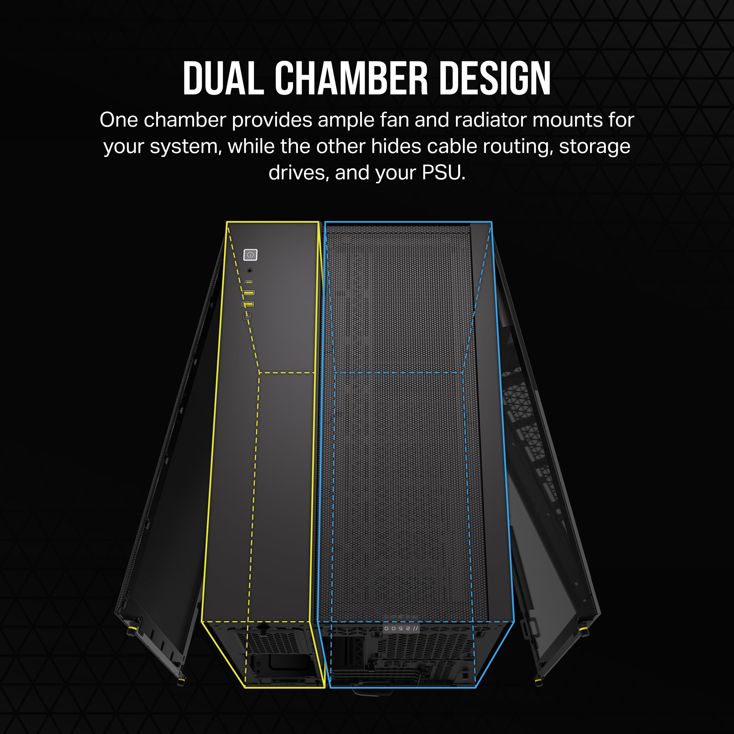 Foto 3 | Funda Para Pc Corsair 2500d Airflow Small-tower Matx Con Vidrio Templado - Venta Internacional.