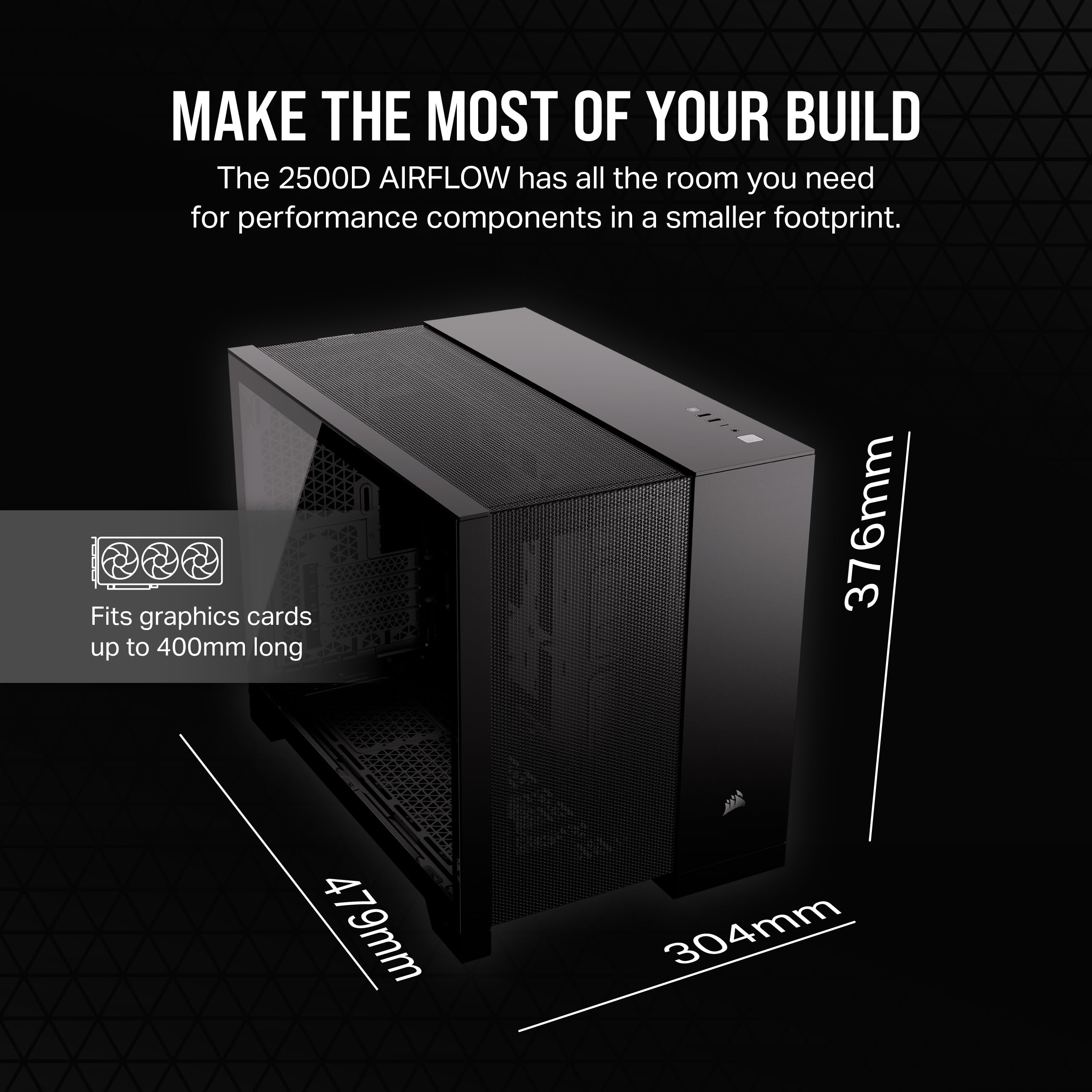 Foto 7 pulgar | Funda Para Pc Corsair 2500d Airflow Small-tower Matx Con Vidrio Templado - Venta Internacional.