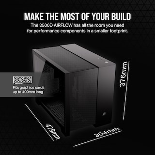 Foto 6 | Funda Para Pc Corsair 2500d Airflow Small-tower Matx Con Vidrio Templado - Venta Internacional.