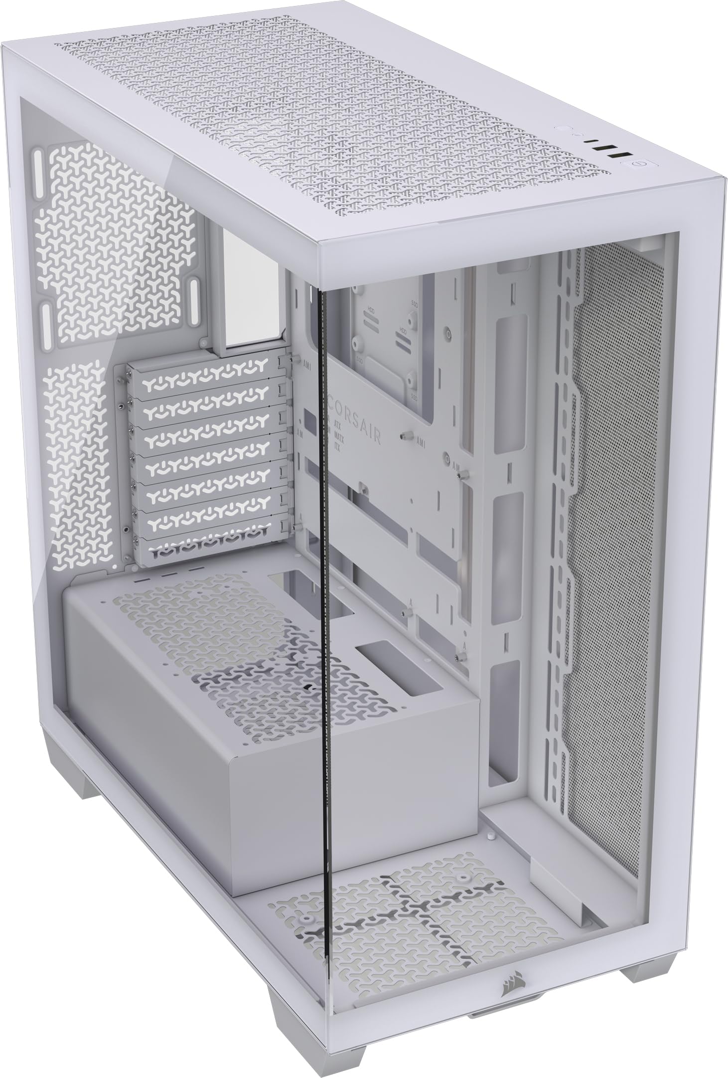 Foto 2 pulgar | Funda Para Pc Corsair 3500x Mid-tower Atx Con Vidrio Templado, Color Blanco - Venta Internacional.