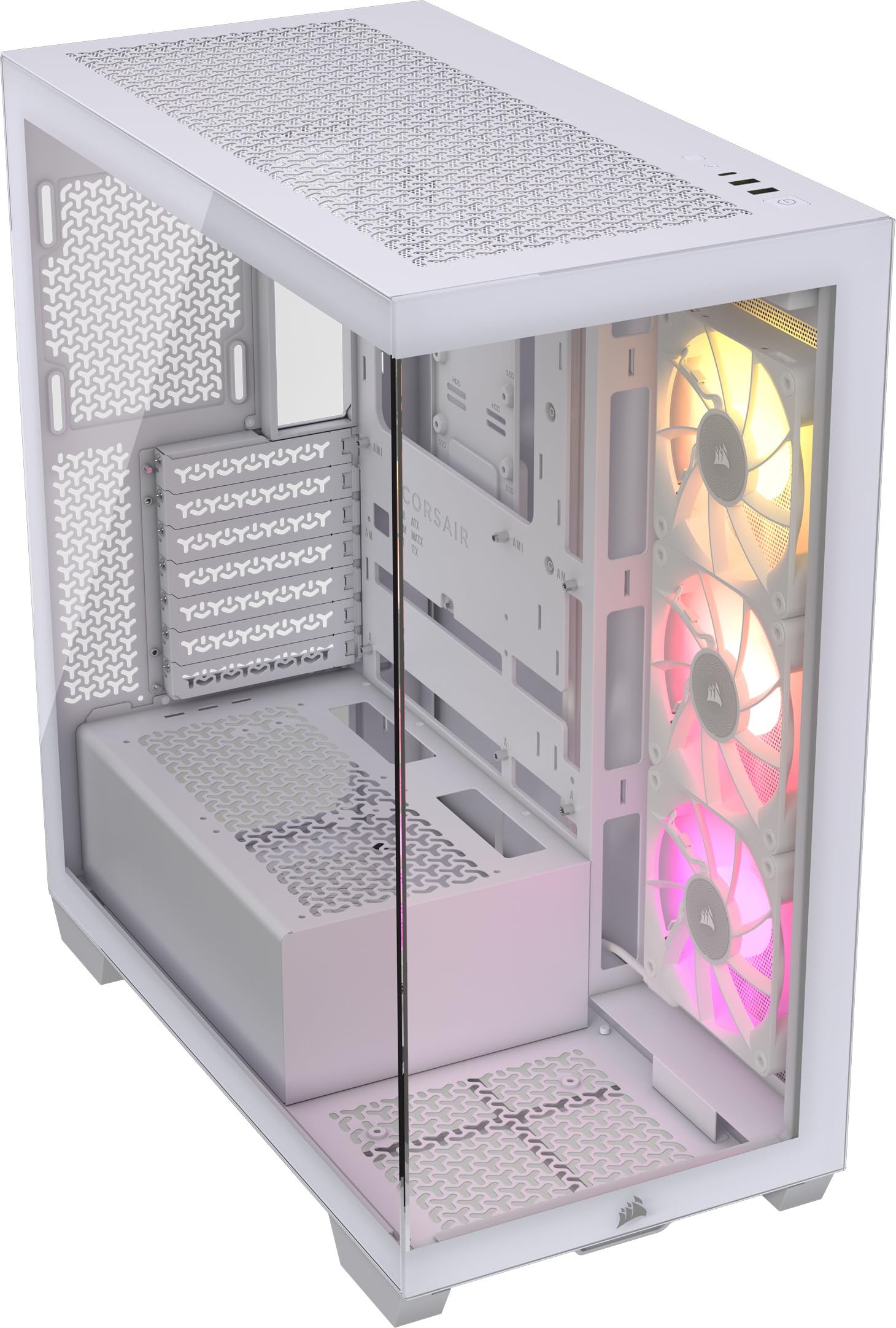 Funda Para Pc Corsair Icue Link 3500x Rgb Mid-tower Atx Blanca - Venta Internacional. $5,486