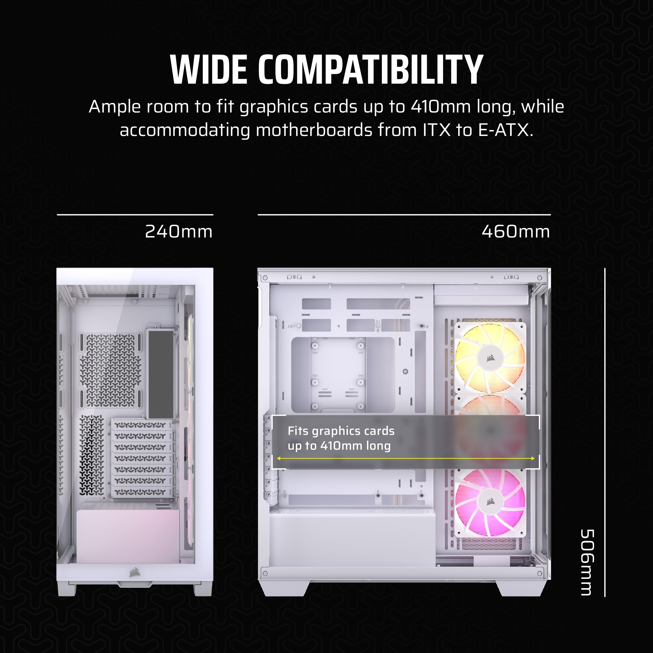 Foto 7 | Funda Para Pc Corsair Icue Link 3500x Rgb Mid-tower Atx Blanca - Venta Internacional.