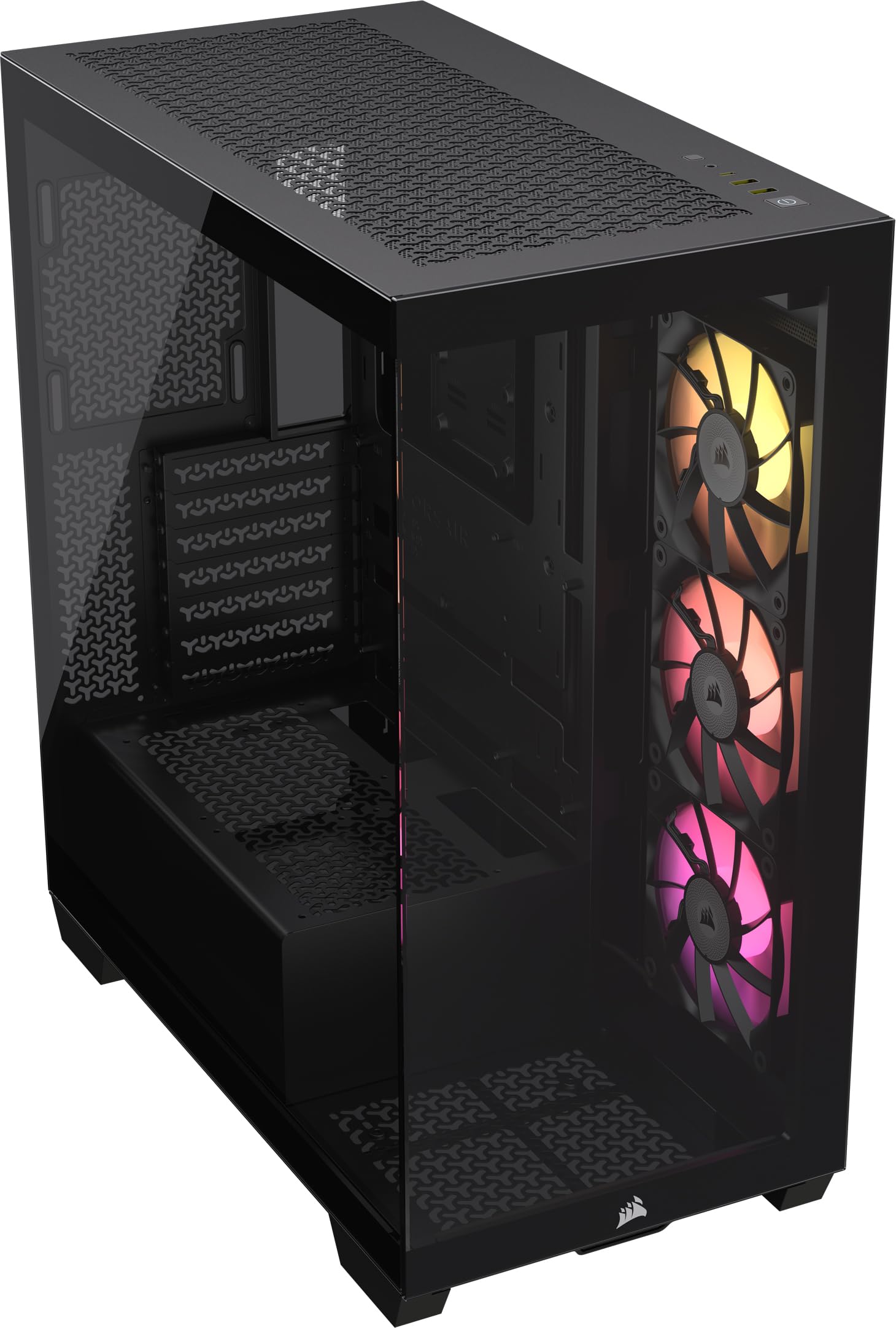 Foto 2 pulgar | Funda Para Pc Corsair Icue Link 3500x Rgb Mid-tower Atx Negra - Venta Internacional.