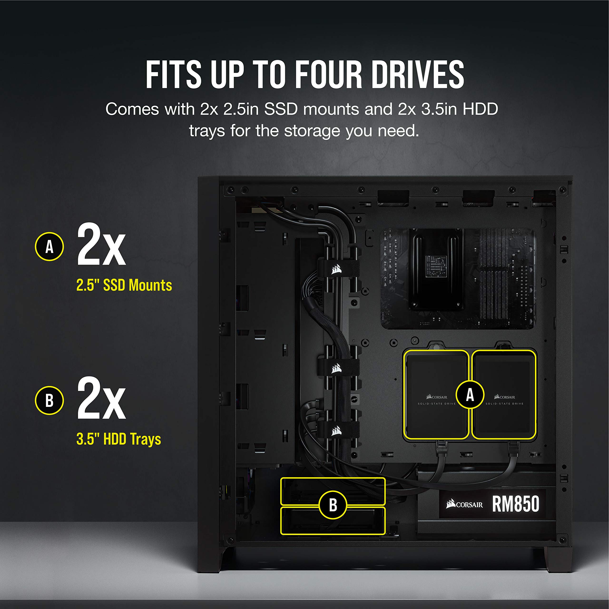 Foto 7 pulgar | Funda Para Pc Corsair 4000d Airflow De Vidrio Templado Mid-tower Atx - Venta Internacional.