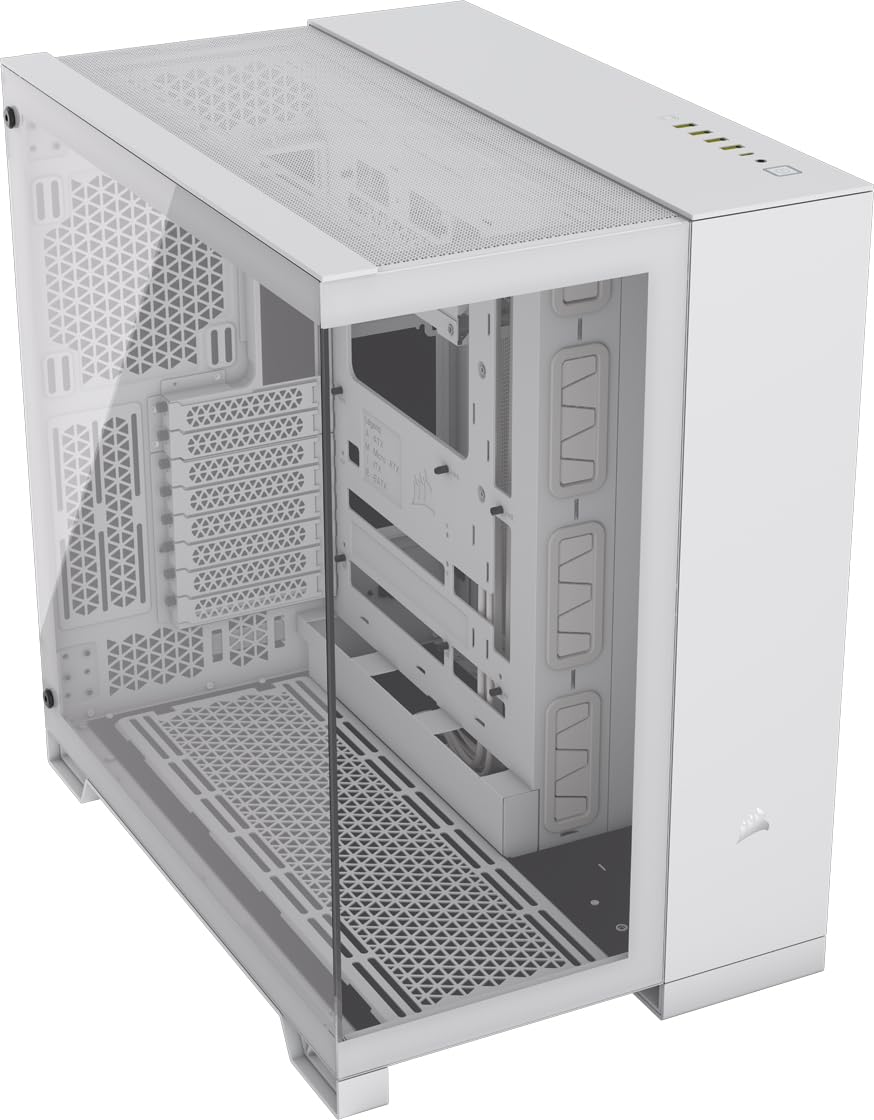 Foto 2 pulgar | Carcasa Para Pc Corsair 6500x Mid-tower Atx De Doble Cámara, Blanca - Venta Internacional.