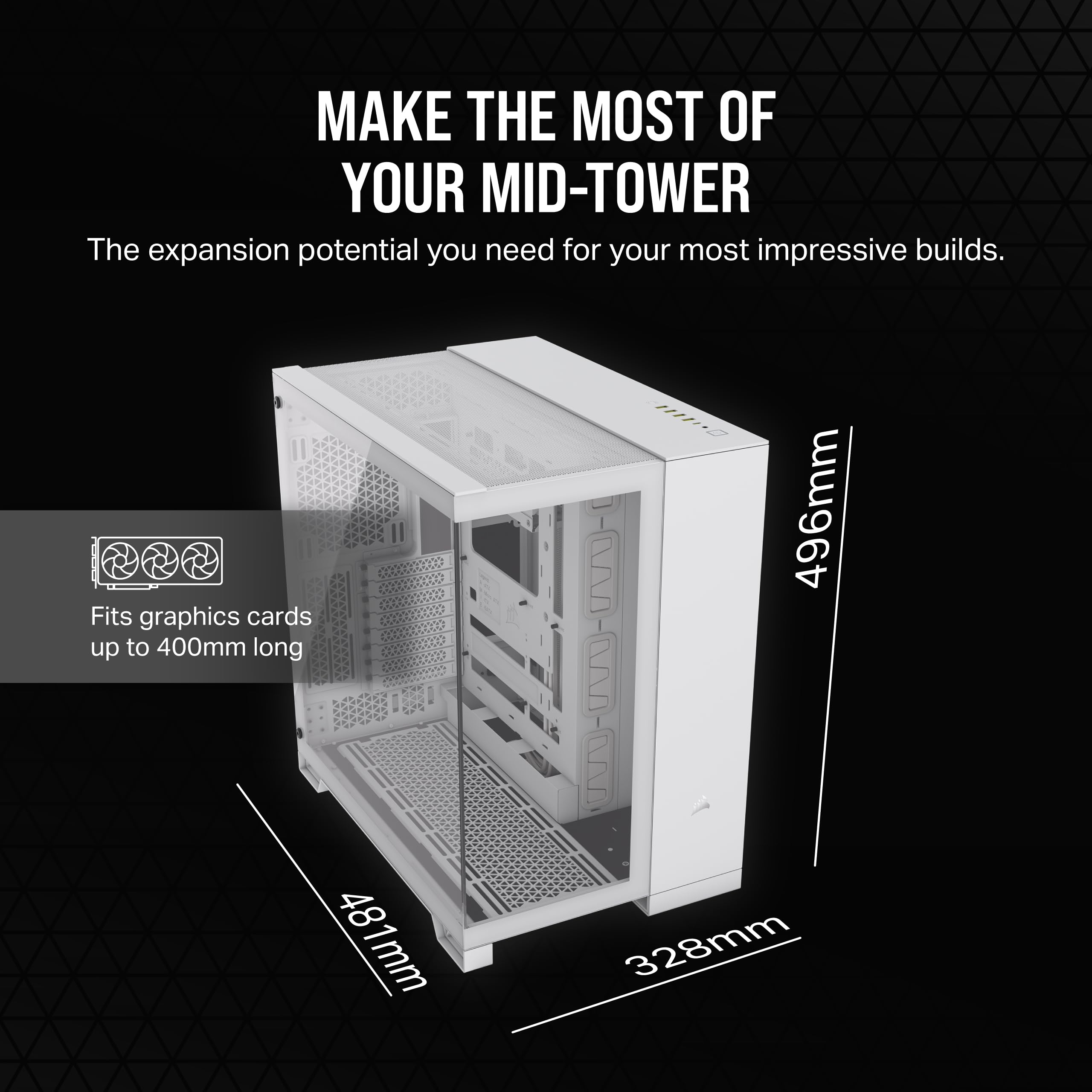 Foto 6 | Carcasa Para Pc Corsair 6500x Mid-tower Atx De Doble Cámara, Blanca - Venta Internacional.