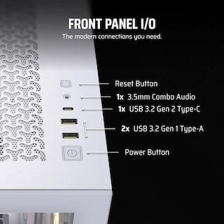 Foto 6 | Funda Para Pc Corsair 3500x Argb Mid-tower Atx Con 3 Ventiladores, Color Blanco - Venta Internacional.