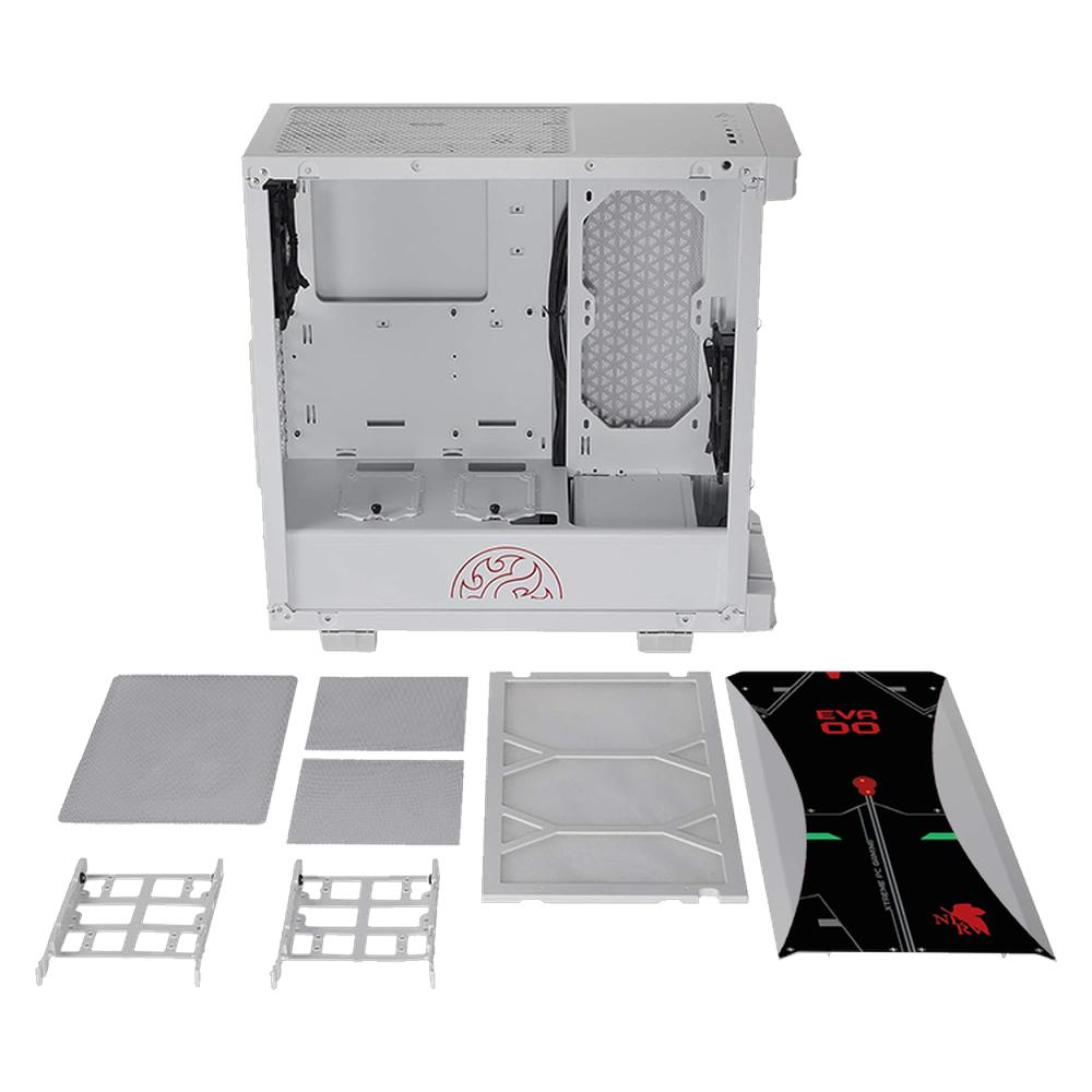 Foto 2 | Gabinete Gamer Xtreme Pc Gaming Evangelion Edition Cxtevinwt Media Torre Atx/micro Atx/itx Fan 2x120mm Cristal Tem