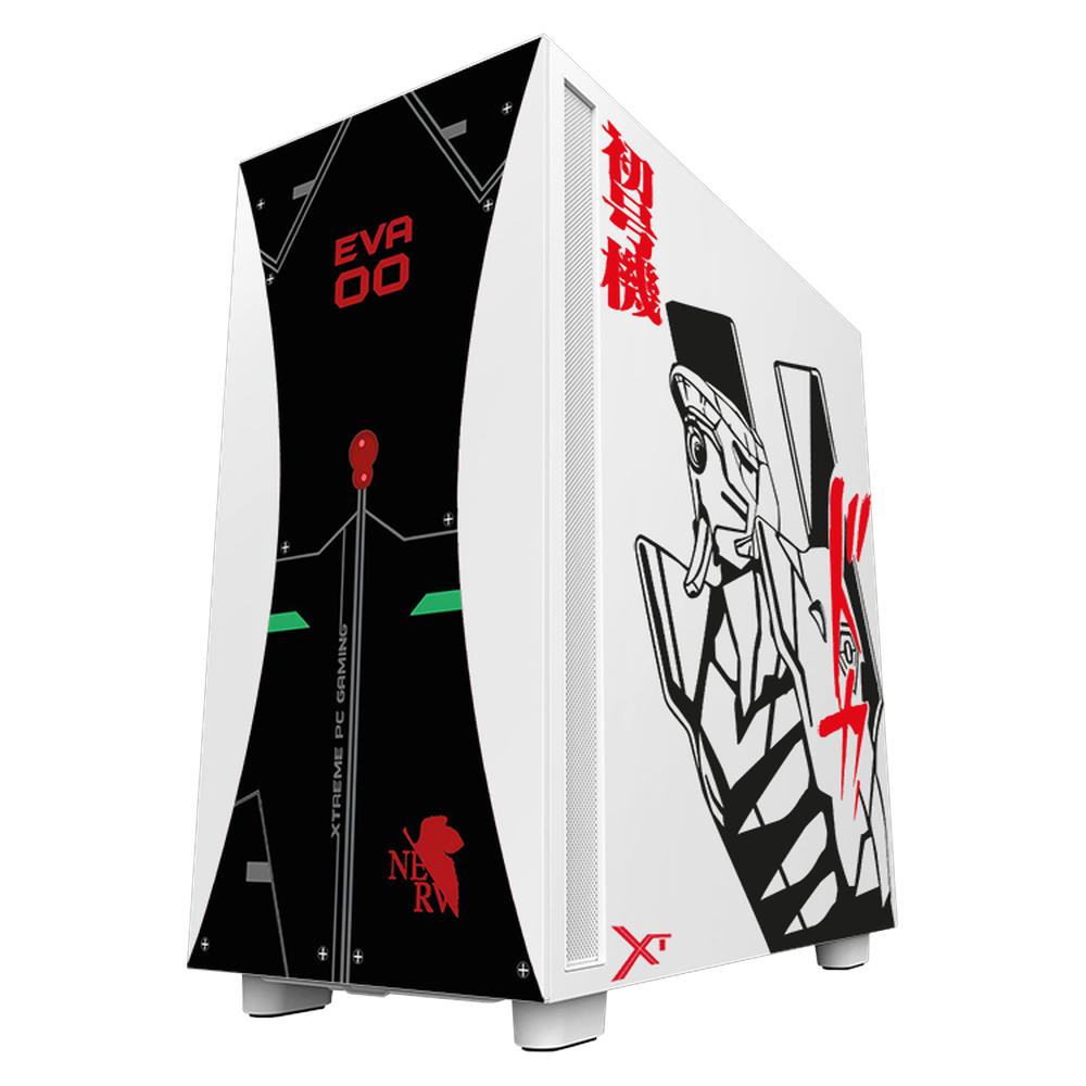 Foto 2 | Gabinete Gamer Xtreme Pc Gaming Evangelion Edition Media Torre Atx/micro Atx/itx Fan 2x120mm Usb-c Cristal Templado Bl